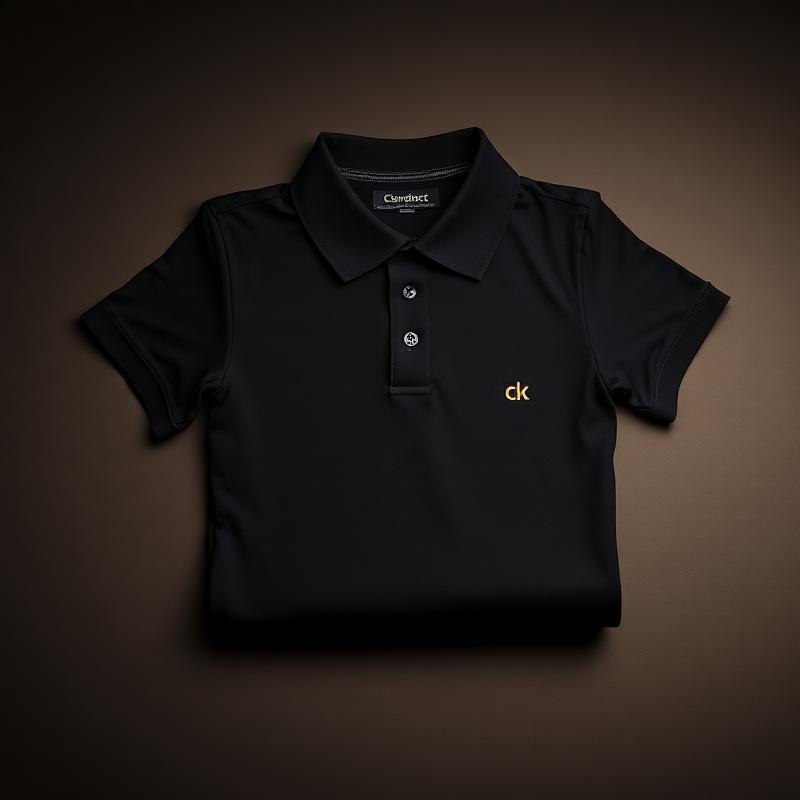 Embroidered-look branded work polo for a Pittsburgh contractor crew